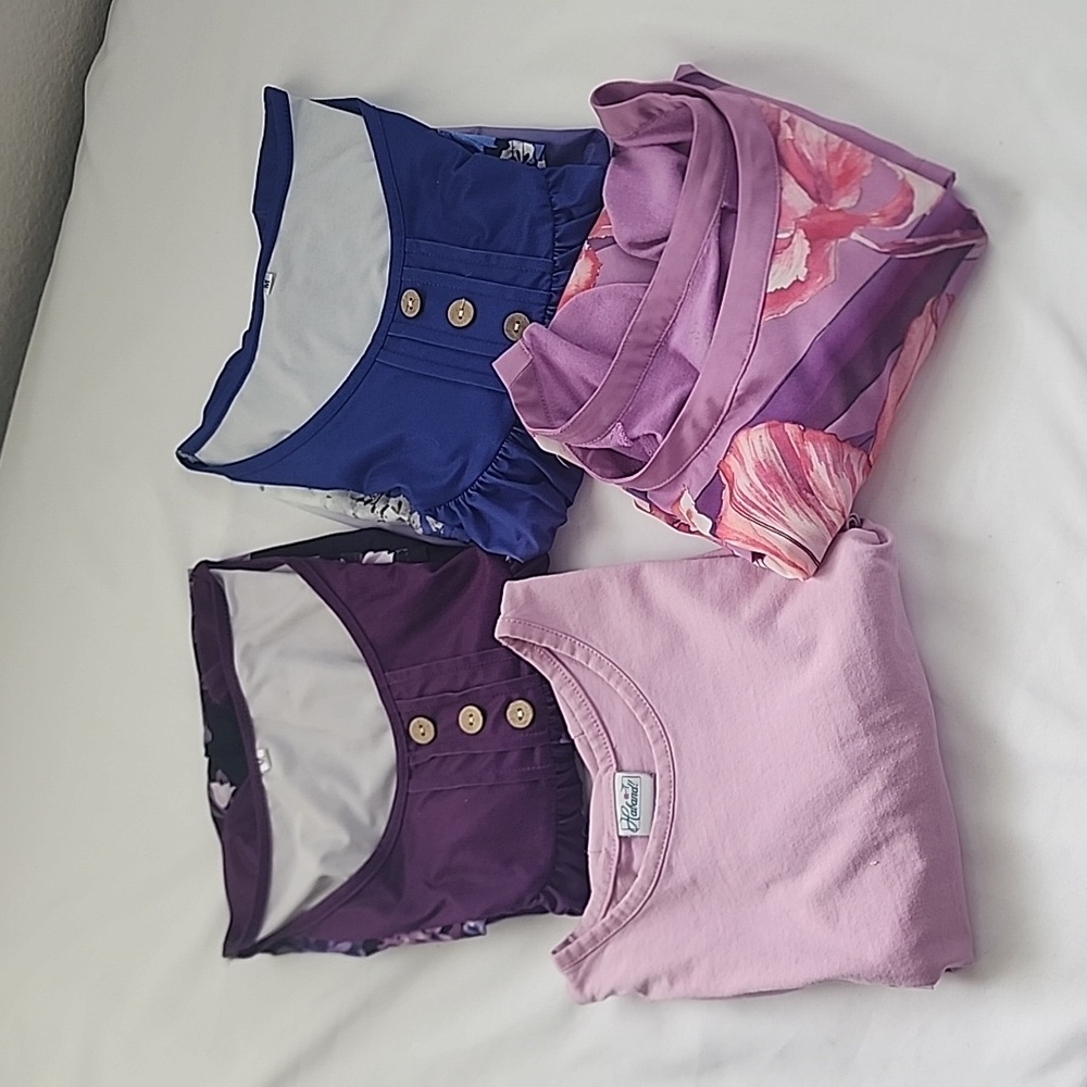 Lot of 4 Women's Blouses Tops Shirts Size Medium and Small